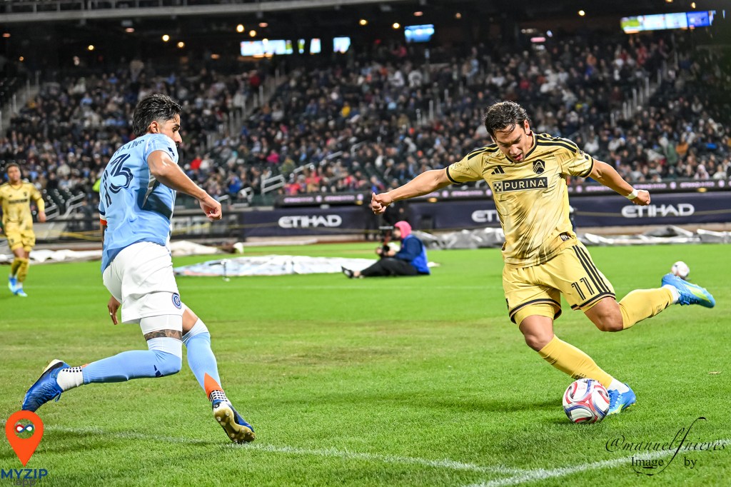 NYCFC vs St. Louis CITY SC action at Citi Field – April 2026
